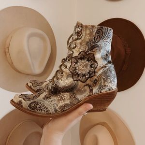 Free People Grove Lace Up Western Boot